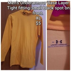 Under Armour Yellow Base Layer Top